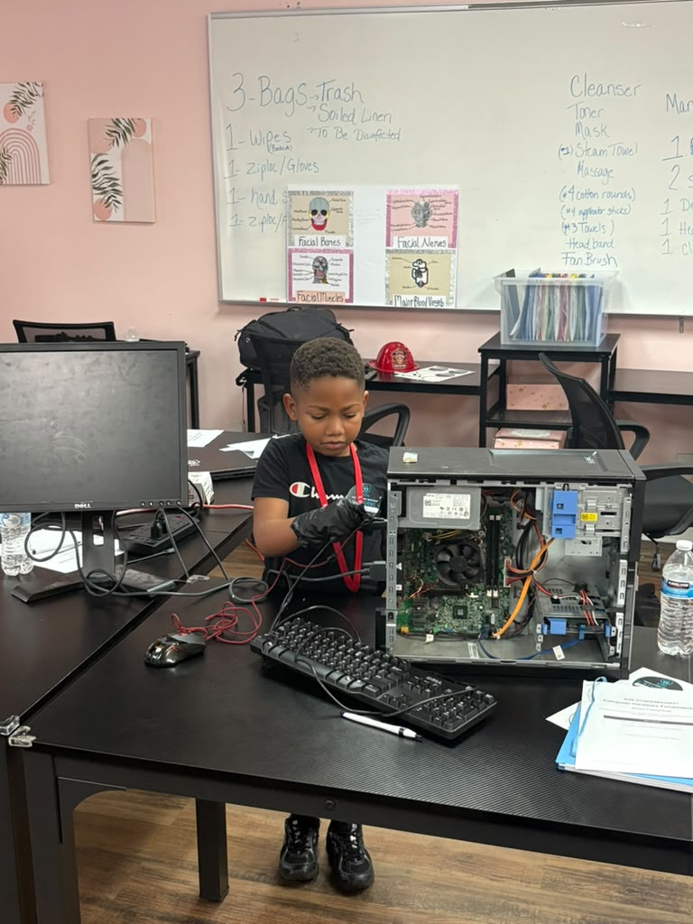Classroom session exploring strong password creation, multi-factor authentication, and digital privacy